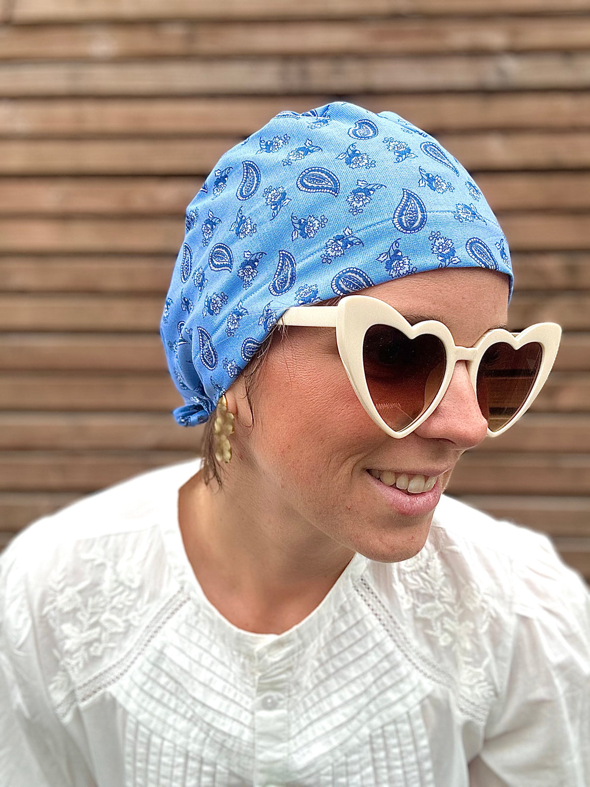 Le calot bandana bleu