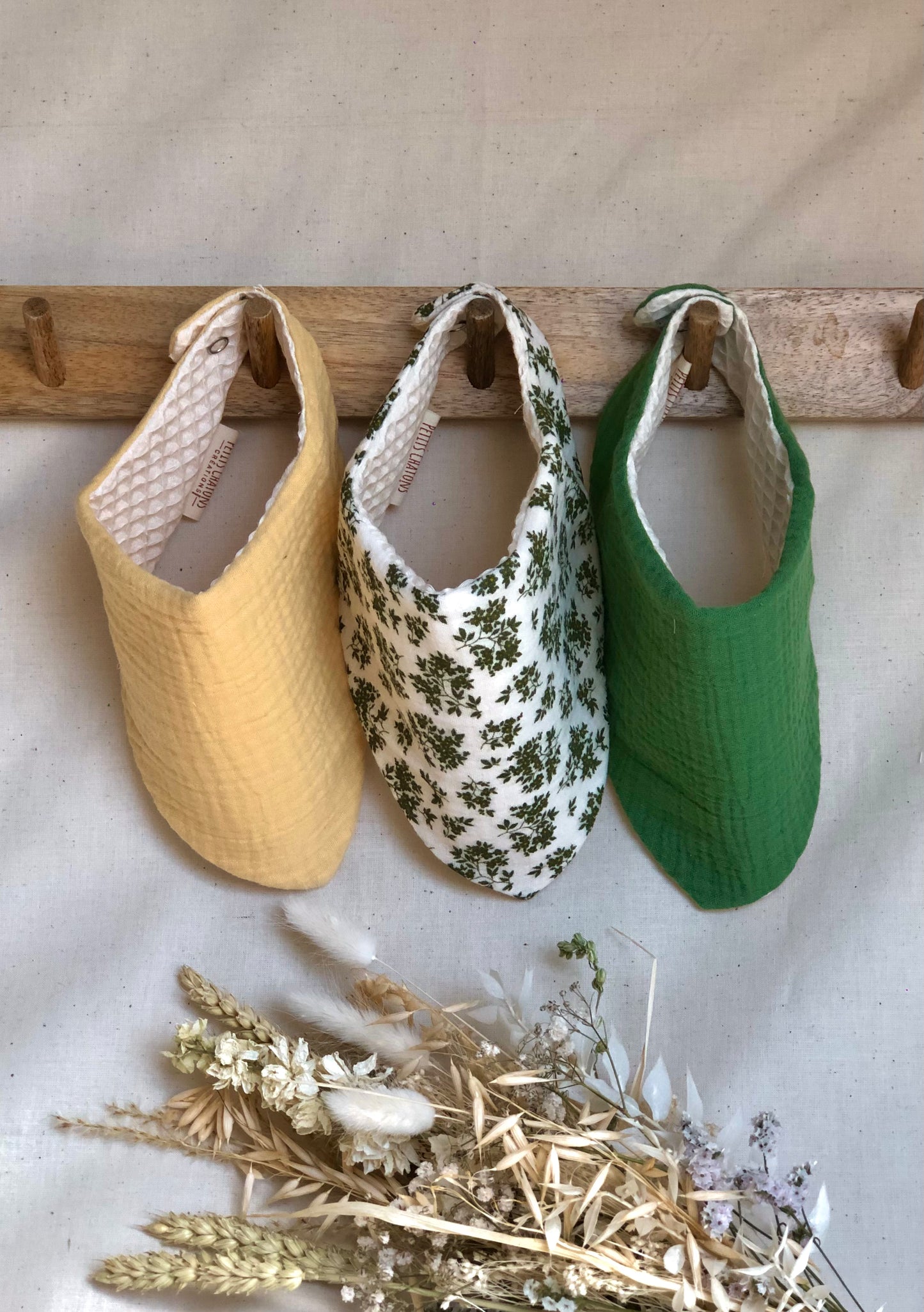 Les trios de bavoirs bandanas